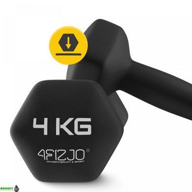Гантели виниловые 4FIZJO 2 x 4 кг 4FJ0209