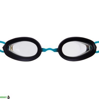 Окуляри для плавання MadWave HONEY M042718 Чорний-блакитний