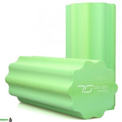 Масажний ролик 7SPORTS профільований YOGA Roller EVA RO3-45 зелений (45*15см.)