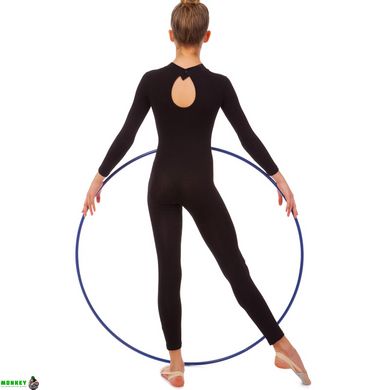 Комбинезон для гимнастики и танцев SP-Planeta DR-443-BK рост 122-164см черный