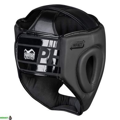 Боксерский шлем Phantom APEX Full Face Black (капа в подарок)