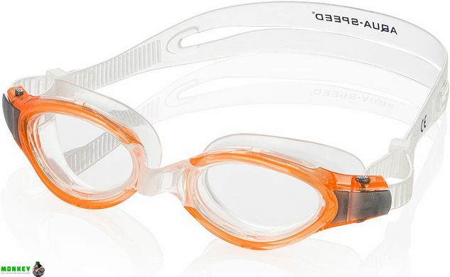Окуляри для плавання Aqua Speed TRITON 6363 помаранчевий Уні OSFM