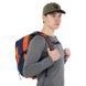 Рюкзак спортивный с жесткой спинкой COLOR Life TY-1954 Голубой-оранжевый 17л