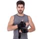 Перчатки для фитнеса и тяжелой атлетики кожаные Zelart SB-161085 S-XXL черный