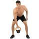 Гиря тренировочная цельная обрезиненная с окрашенной ручкой LiveUp Urethane competition kettlebell UAZE5336-10 вес 10кг черный-оранжевый