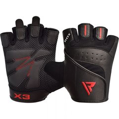 Перчатки для фитнеса RDX S2 Leather Black L