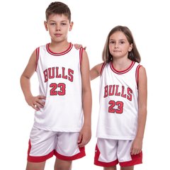 Форма баскетбольная детская NB-Sport NBA BULLS 23 5351 (р-р S-2XL-120-165см, цвета в ассортименте)