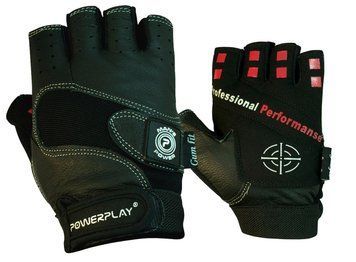 Рукавички для фітнесу PowerPlay 1552 Чорні M