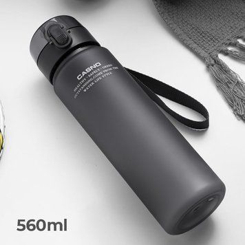 Пляшка для води CASNO 560 мл KXN-1115 Сіра