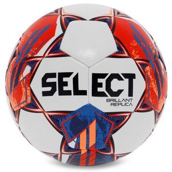 Мяч футбольный SELECT BRILLANT REPLICA V23 №5 белый-красный