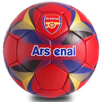 Мяч футбольный №5 Гриппи 5сл. ARSENAL BALLONSTAR FB-0687 (№5, 5 сл., сшит вручную)