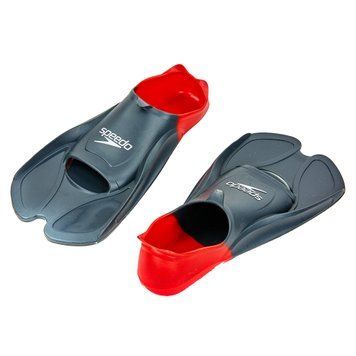 Ласти для тренувань в басейні короткі із закритою п'ятою SPEEDO BIOFUSE TRAINING 8088413991 розмір 37-48 чорний-червоний