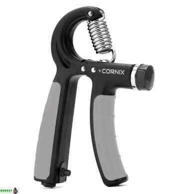 Эспандер кистевой Cornix 5-60 кг с регулируемой нагрузкой и счетчиком XR-0264 Black/Grey