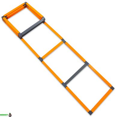 Координационная лестница дорожка с барьерами SP-Sport FB-0502 5,5м оранжевый