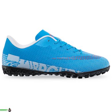 Сороконожки обувь футбольная BINBINNIAO OB-1314-35-40-1 размер 35-39 (верх-PU, подошва-резина, синий)