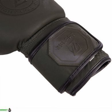 Рукавички боксерські шкіряні Zelart VL-3074 Синій 10 унцій 8-14 унцій