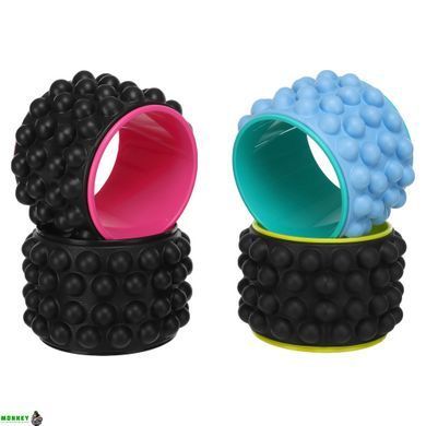Колесо для йоги масажне Wheel Yoga SP-Sport FI-6205 Чорний