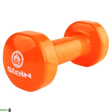 Гантель виниловая Stein 3.0 кг / шт/ оранжевая