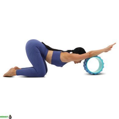 Колесо для йоги масажне Wheel Yoga SP-Sport FI-6205 Чорний