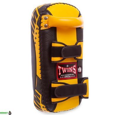 Пади для тайського боксу Тай-педи TWINS KPL2-L Чорний-оранжевий 20x41x6см 1шт