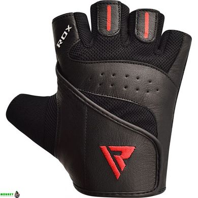 Рукавички для фітнесу RDX S2 Leather Black L