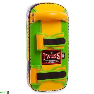 Пади для тайського боксу Тай-педи TWINS KPL2-L Чорний-оранжевий 20x41x6см 1шт