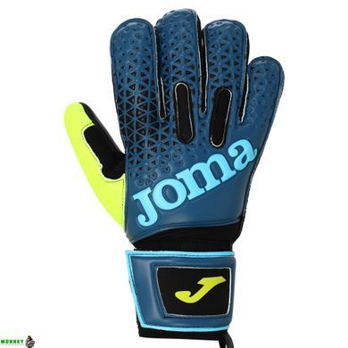 Перчатки вратарские Joma PREMIER 401195-301 (латекс, Черный-синий-желтый 10 размер)