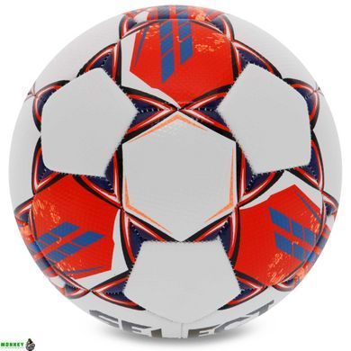 М'яч футбольний SELECT BRILLANT REPLICA V23 №5 білий-червоний
