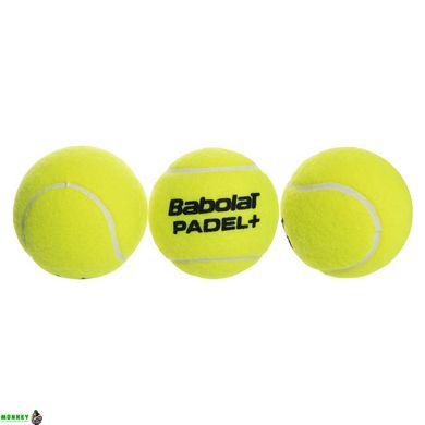Мяч для падел тенниса BABOLAT PADEL X3 YELLOW BB501045-113 3шт салатовый
