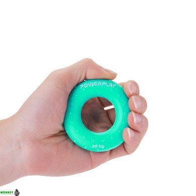 Эспандер кистевой силиконовый PowerPlay PP-4338 Hand Grip Medium 20 кг. Зеленый