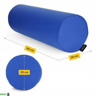 Валик для реабілітації та масажу 4FIZJO 60 x 20 см Blue (P-5905973402989)