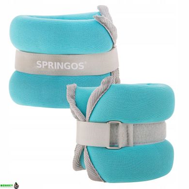 Утяжелители-манжеты для ног и рук Springos 2 x 1 кг FA0071