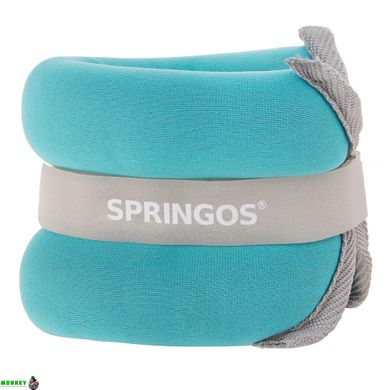Утяжелители-манжеты для ног и рук Springos 2 x 1 кг FA0071