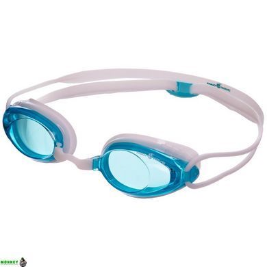 Очки для плавания MadWave HONEY M042718 Голубой-белый