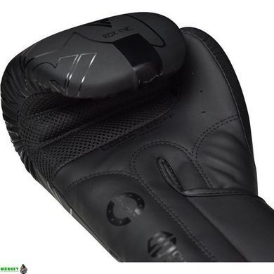 Боксерские перчатки RDX F6 Kara Matte Black 10 унций (капа в комплекте)