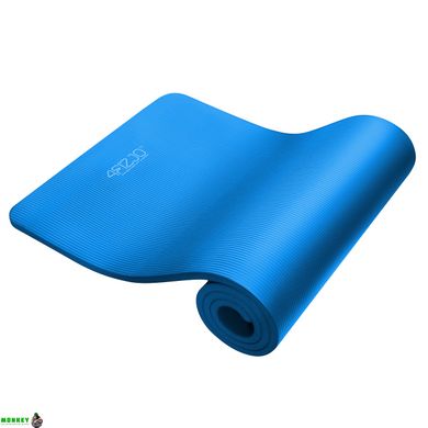 Килимок (мат) спортивний 4FIZJO NBR 1 см для йоги та фітнесу 4FJ0014 Blue