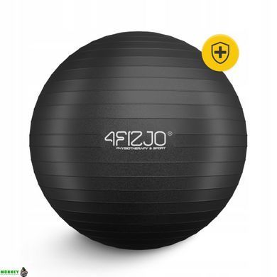 Мяч для фитнеса (фитбол) 4FIZJO 85 см Anti-Burst 4FJ0028 Black