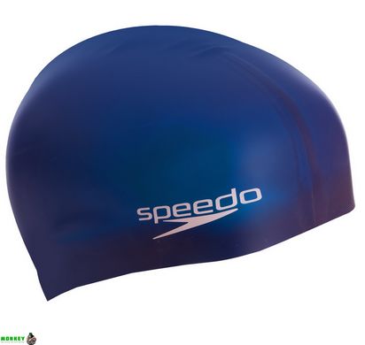 Шапочка для плавания SPEEDO PLAIN FLAT SILICONE CAP 8709910011 темно-синий