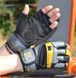 Рукавички для фітнесу MadMax MFG-880 Signature Black/Grey/Yellow L