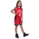 Форма баскетбольна підліткова NB-Sport NBA RAPTORS 2 BA-0970 M-2XL червоний-чорний