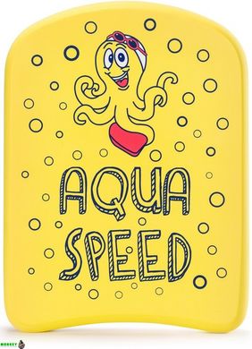 Дошка для плавання Aqua Speed ​​KIDDIE KICKBOARD Octopus 6897 жовтий Діт 31x23x2,4cм