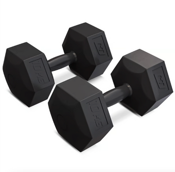 Гантели для фитнеса композитные Hop-Sport HS-C100DS 2х10кг черный