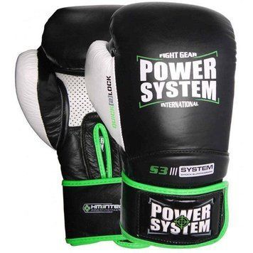 Боксерські рукавички PowerSystem PS 5004 Impact Black 10 унцій