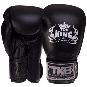 Перчатки боксерские кожаные TOP KING Super TKBGSV Черный 16 унции