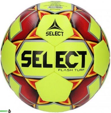 Футбольный мяч Select Flash Turf (IMS) желто-красный Уни 5