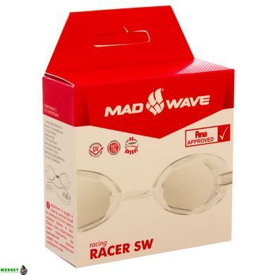Очки для плавания стартовые MadWave RACER SW M045503 Прозрачный