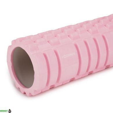 Массажный ролик Cornix EVA 33 x 14 см (валик, роллер) XR-0036 Light Pink
