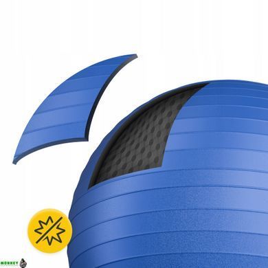 Мяч для фитнеса (фитбол) 4FIZJO 65 см Anti-Burst 4FJ0030 Blue