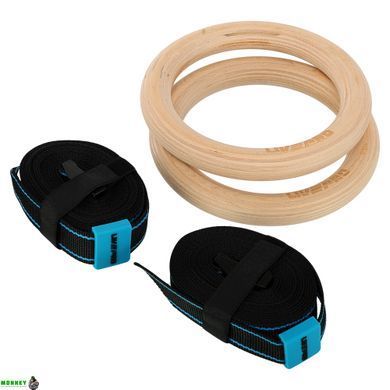 Гімнастичні кільця LivePro WOOD GYM RING