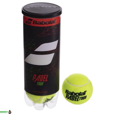 М'яч для падел-тенісу BABOLAT PADEL TOUR X3 BB501063-113 3шт салатовий